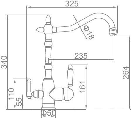 Смеситель Ledeme L4555-3- фото3