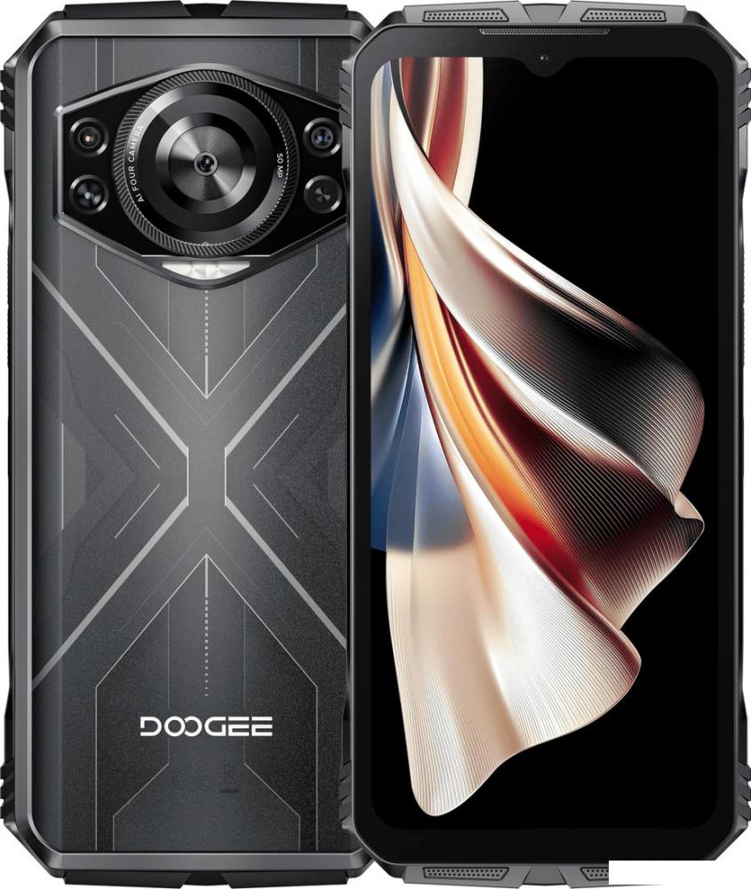 Смартфон Doogee S Cyber 8GB/256GB (черный/серебристый)