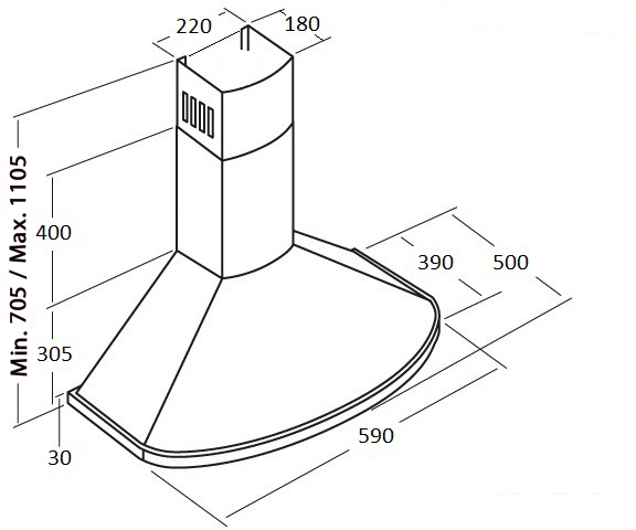 Кухонная вытяжка KUPPERSBERG Bona 60 B Bronze- фото4