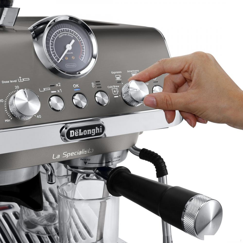 Рожковая кофеварка DeLonghi La Specialista Arte Evo Cold Brew EC9255.T- фото4