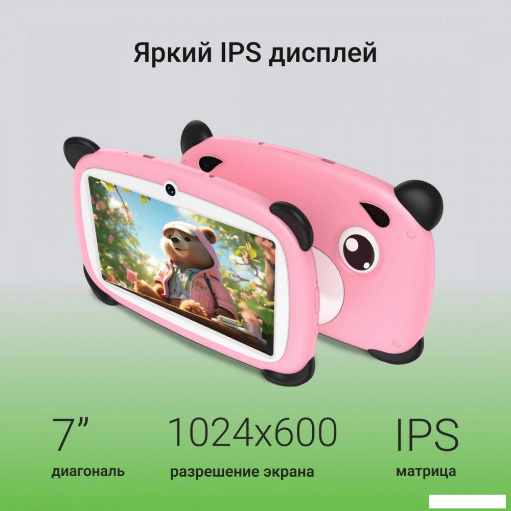 Детский планшет Digma Kids A7 2GB/32GB (розовый)- фото3