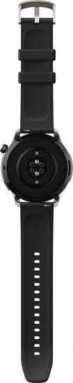 Умные часы Amazfit GTR 4 (серебристый, с черным ремешком из фторэластомера)- фото2