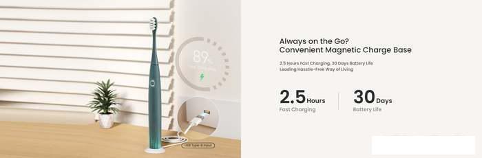 Электрическая зубная щетка Oclean Air 2T Sonic Toothbrush (белый)- фото4