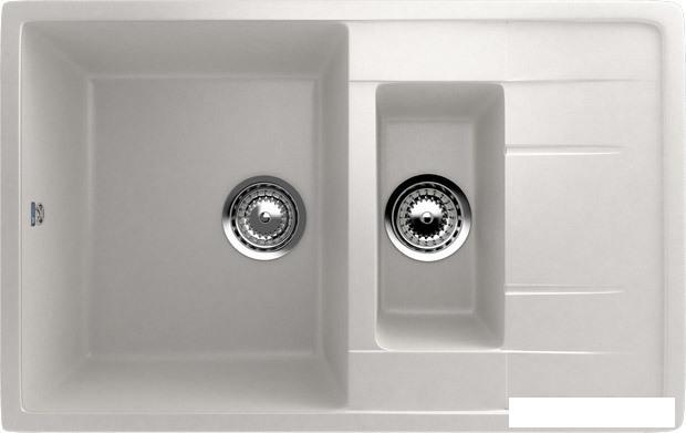 Кухонная мойка Ulgran U-205 (ультра-белый)- фото