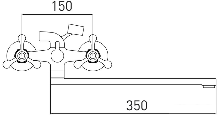 Смеситель Gross Aqua Yota 7088039С-35L(F)- фото2