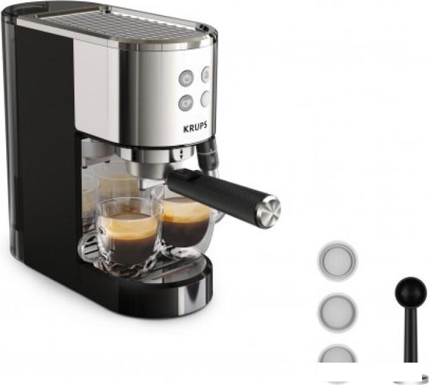 Рожковая кофеварка Krups Virtuoso XP444C10- фото4