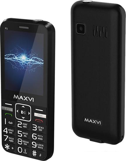 Мобильный телефон Maxvi P3 (черный)- фото4