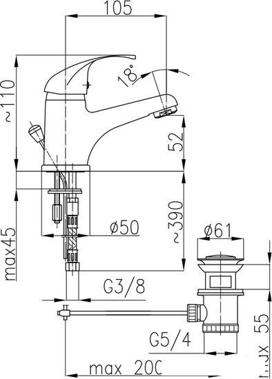 Смеситель Armatura Ekokran 5512-824-00- фото2