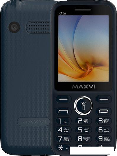 Мобильный телефон Maxvi K15n (синий)- фото