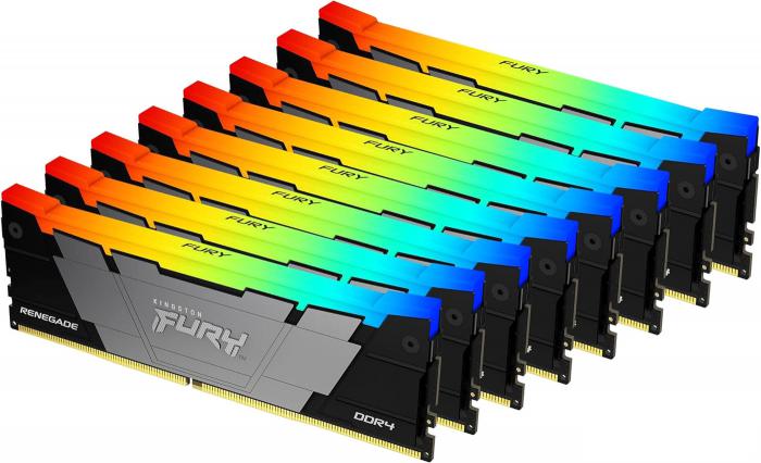 Оперативная память Kingston FURY Renegade RGB 8x32ГБ DDR4 3200 МГц KF432C16RB2AK8/256- фото