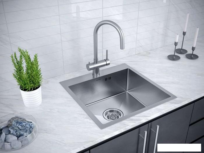 Кухонная мойка Paulmark PM215951-BS- фото3
