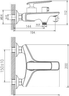 Смеситель Haiba HB60548-8 (белый)- фото2