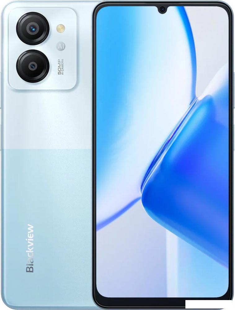 Смартфон Blackview Color 8 8GB/256GB (голубой)- фото