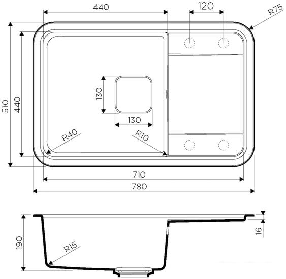 Кухонная мойка Omoikiri Tasogare 78-SA- фото2
