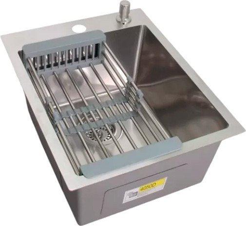 Кухонная мойка Wisent WS-34050D/GER013 (с сифоном, дозатором и коландером)