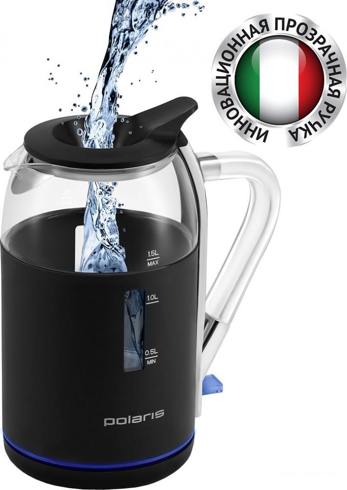 Электрический чайник Polaris PWK 1563CGL Water Way Pro (черный)- фото