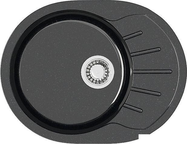 Кухонная мойка MARRBAXX Карельский камень модель 10/Q4 (черный)- фото