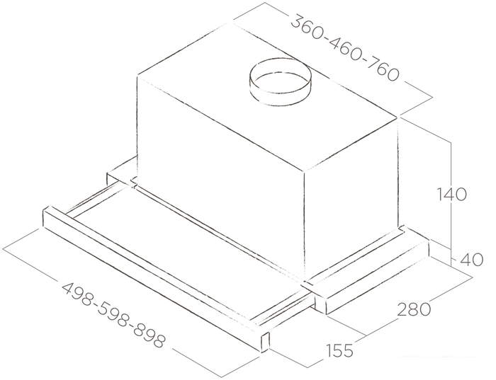 Кухонная вытяжка Elica Elite 14 Lux GRVT/A/90 PRF0098879B- фото2
