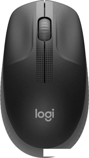 Мышь Logitech M190 (черный/темно-серый)- фото
