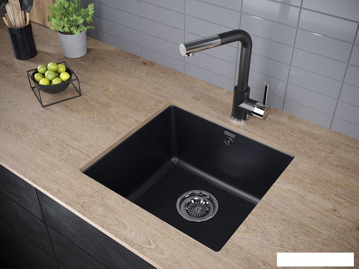 Кухонная мойка Paulmark Brilon PM104546-BLM- фото2