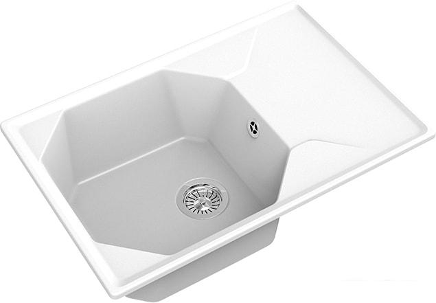 Кухонная мойка GranFest GF-U-740L (иней)- фото