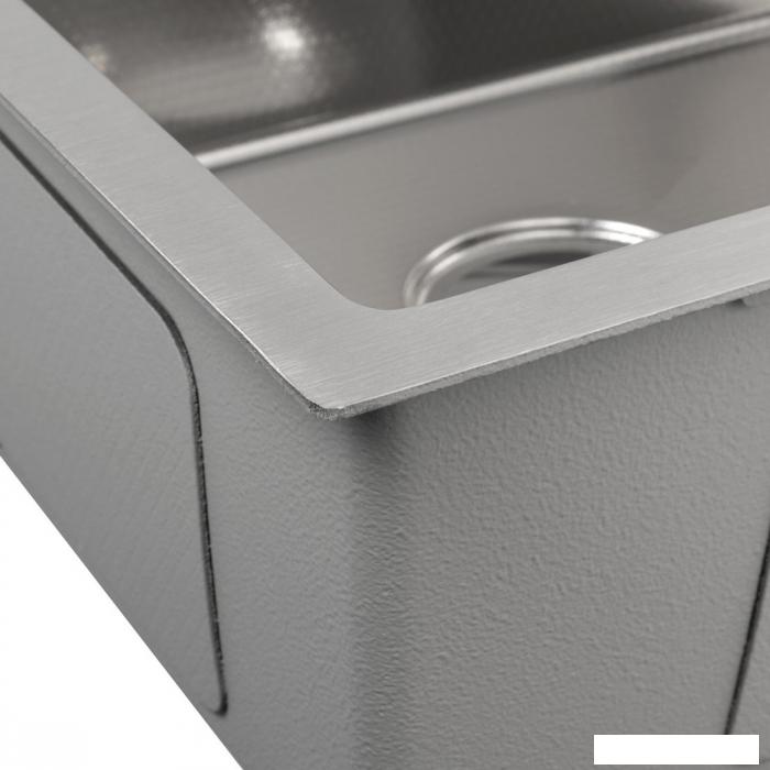 Кухонная мойка ARFEKA Eco AR 500*500 Satin Decor- фото4