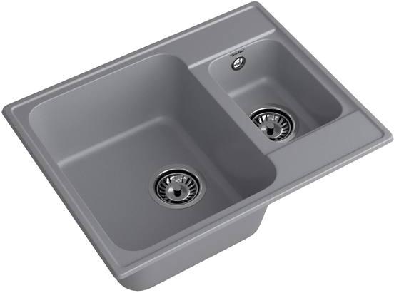 Кухонная мойка GranFest QUARZ Z-09 (темно-серый)- фото