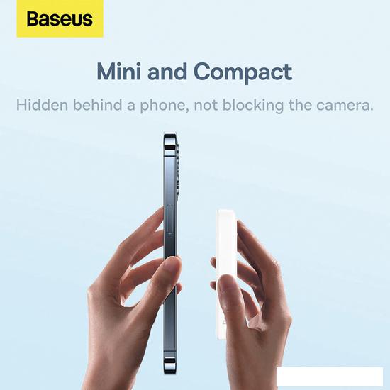 Внешний аккумулятор Baseus Magnetic Mini Wireless Fast Charge Power Bank 10000mAh 20W (белый)- фото2