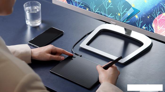 Графический планшет Huion Inspiroy RTE-100 (черный)- фото2