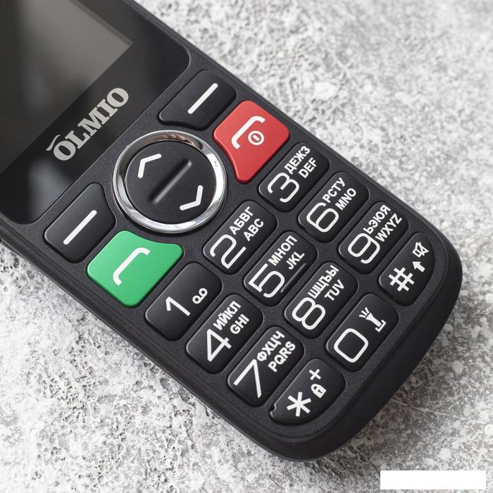 Кнопочный телефон Olmio C18 (черный)- фото3