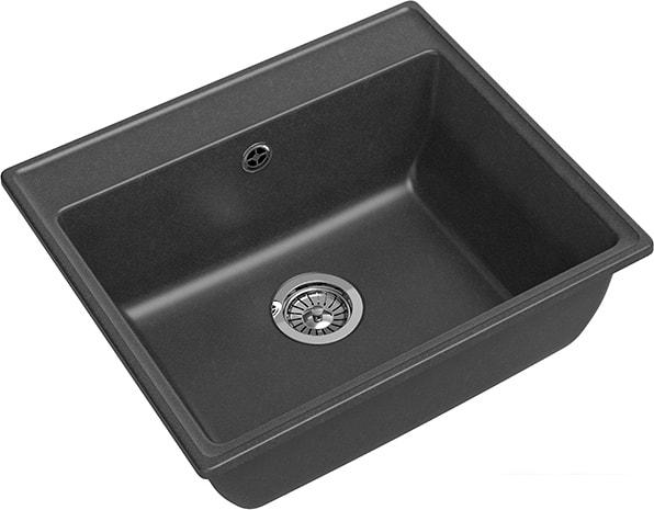 Кухонная мойка GranFest GF-V-580 (графит)- фото