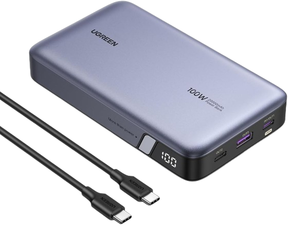 Внешний аккумулятор Ugreen PB720 20000mAh (серый)- фото