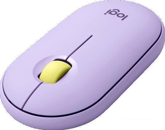 Мышь Logitech M350 Pebble (лавандовый)- фото2