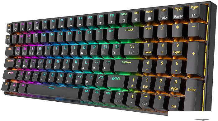Клавиатура Royal Kludge RK100 RGB (черный, RK Brown)- фото3