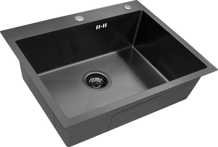 Кухонная мойка ARFEKA Eco AR PVD Nano 70x50 (черный)