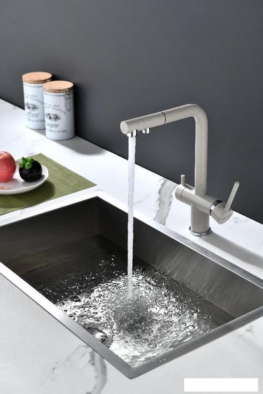 Смеситель Paulmark Serpentine Se213222-BE (бежевый)- фото2