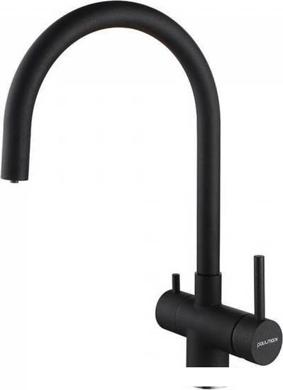 Смеситель Paulmark Heller He213218-418 (черный металлик)- фото