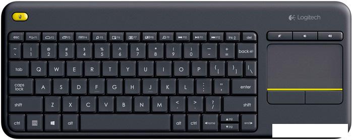 Клавиатура Logitech Wireless Touch Keyboard K400 Plus Black (920-007147)- фото