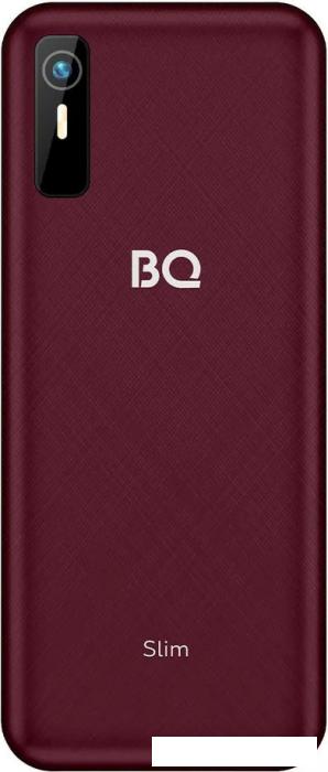Кнопочный телефон BQ BQ-2833 Slim (бордовый)- фото4