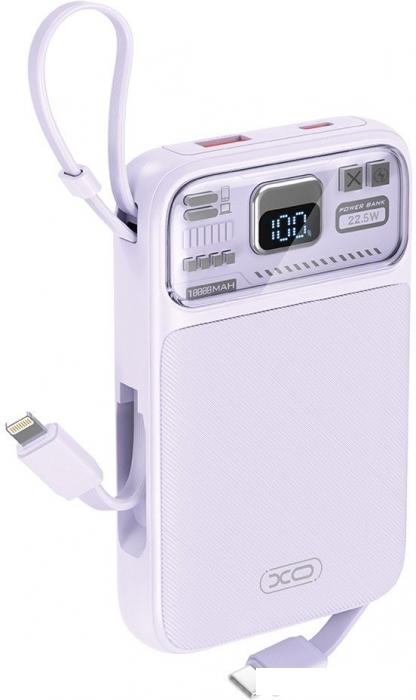 Внешний аккумулятор XO PR243 10000mAh (фиолетовый)- фото