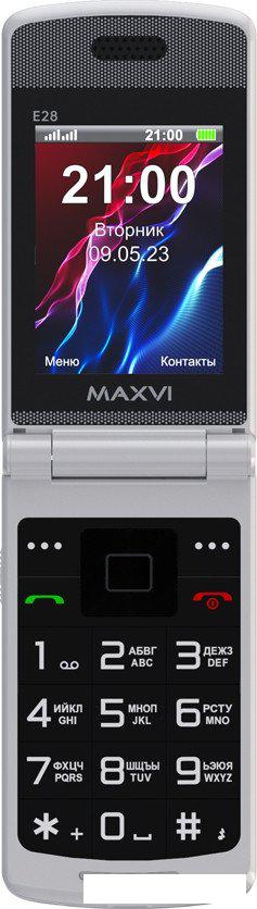Телефон Maxvi E28 (голубой)- фото3