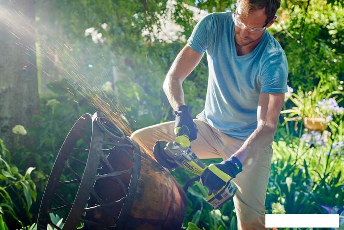 Угловая шлифмашина Ryobi R18AG7-0- фото4