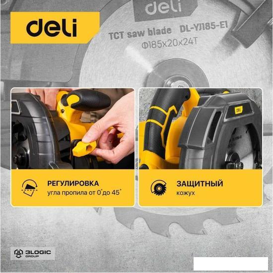 Дисковая (циркулярная) пила Deli DL-YJ185-E1 103011- фото4