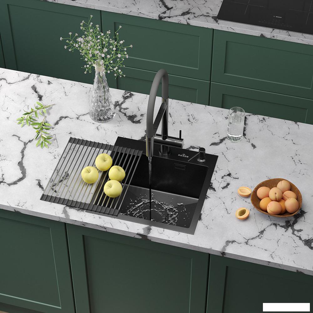 Кухонная мойка Roxen Simple 560220-45B- фото