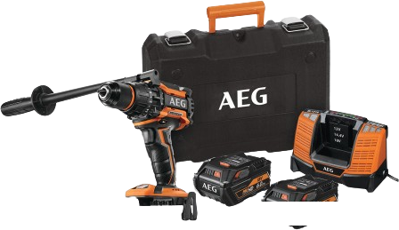 Ударная дрель-шуруповерт AEG Powertools BSB 18BL LI-602C 4935464100 (с 2-мя АКБ 6 Ач, кейс)- фото
