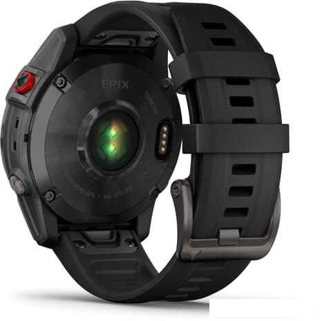 Умные часы Garmin Epix Sapphire Gen 2 (черный титан/черный)- фото3