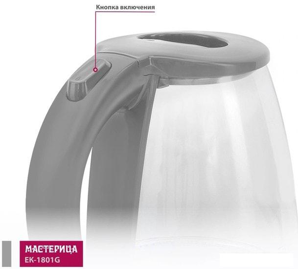 Электрочайник Мастерица EK-1801G (дымчатый)- фото2