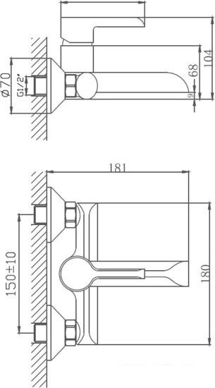 Смеситель Haiba HB60805-7 (черный)- фото2