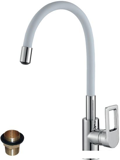Смеситель Rossinka Silvermix Z35-35U (белый/хром)- фото