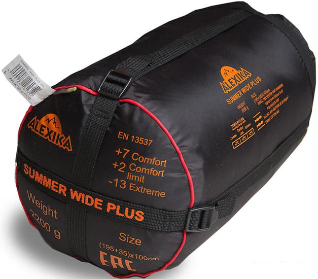 Спальный мешок AlexikA Summer Wide Plus 230 (правая молния, оливковый)- фото4